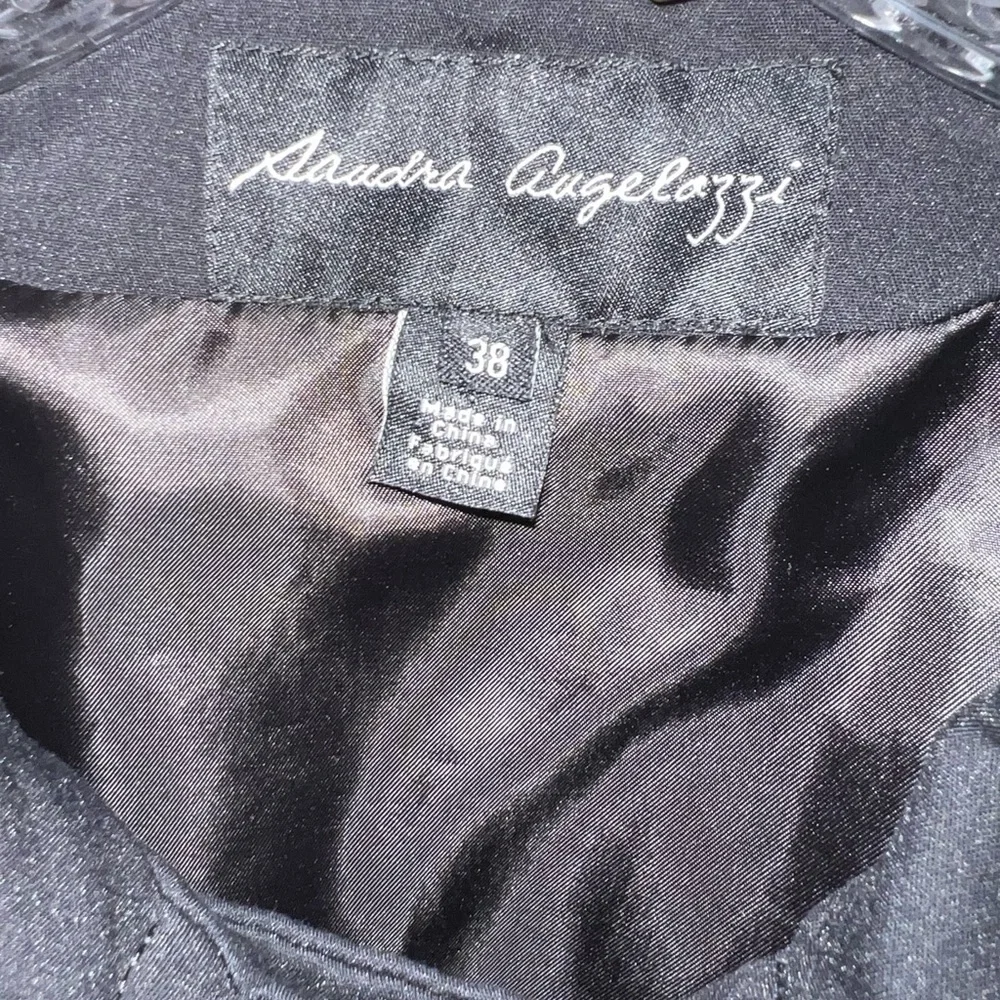 Sandra Angelozzi Black Double-Breasted Trench Coat - Picture 4 of 4